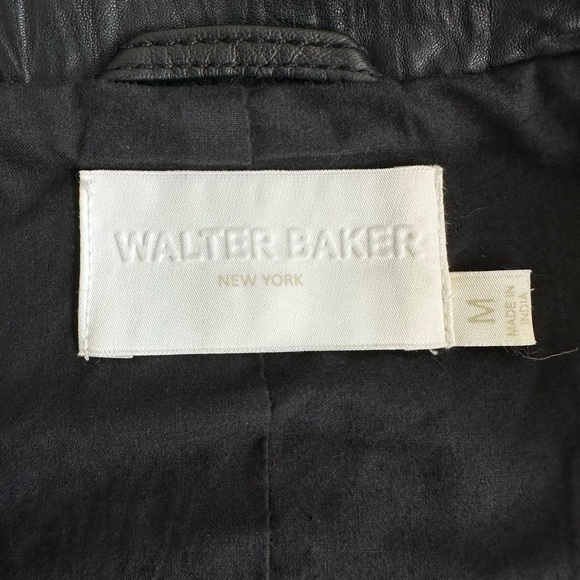Walter Baker Vikki Two Toned Motorcycle Leather Jacket - Picture 11 of 16